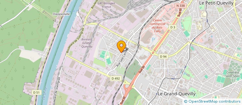 localisation de l'entreprise SOBU TRANSPORT  LE GRAND-QUEVILLY