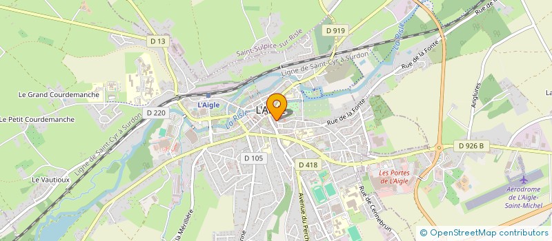 localisation de l'entreprise SOC A LA SAINT HUBERT à L'AIGLE