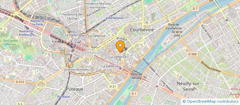 localisation de l'entreprise SOC A RESPONSABILITE LIMITE LES LIEGES à COURBEVOIE