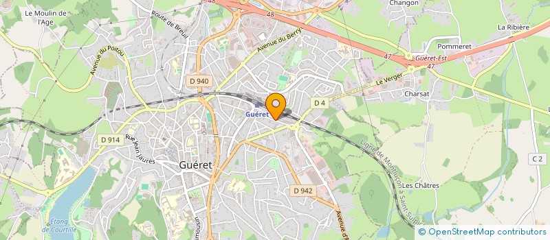 localisation de l'entreprise SOC A SEC MAINTENANCE à GUERET