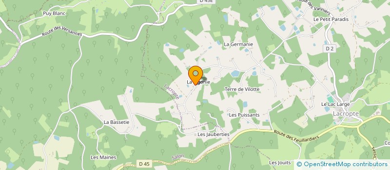 localisation de l'entreprise SOC A T COBRA à LACROPTE