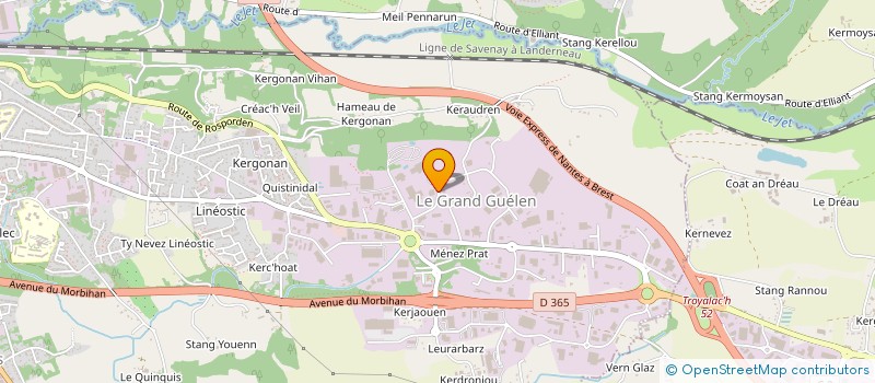 localisation de l'entreprise SOC ABATTEURS QUIMPEROIS  QUIMPER