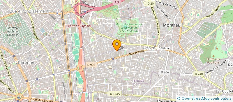 localisation de l'entreprise SOC ACCESSOIRES FERMETURES INDUSTRIELLES à MONTREUIL