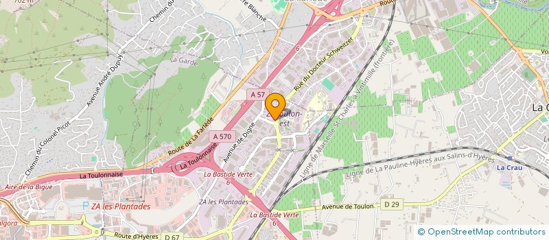 localisation de l'entreprise SOC ACDIS  LA GARDE