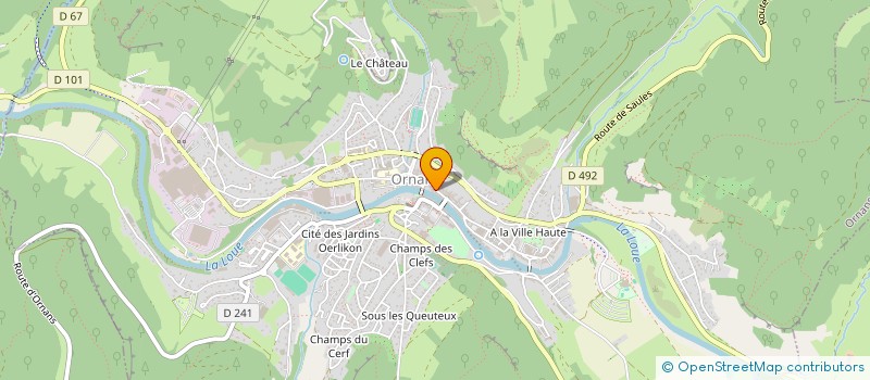 localisation de l'entreprise SOC ACHATS DISTRIBUT ARTICLE CHAUSSANT à ORNANS