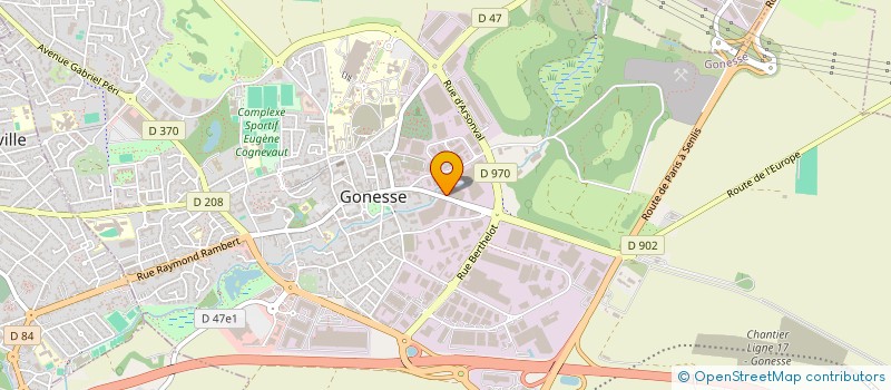 localisation de l'entreprise SOC ACOUSTIQUE FRANCAISE à GONESSE