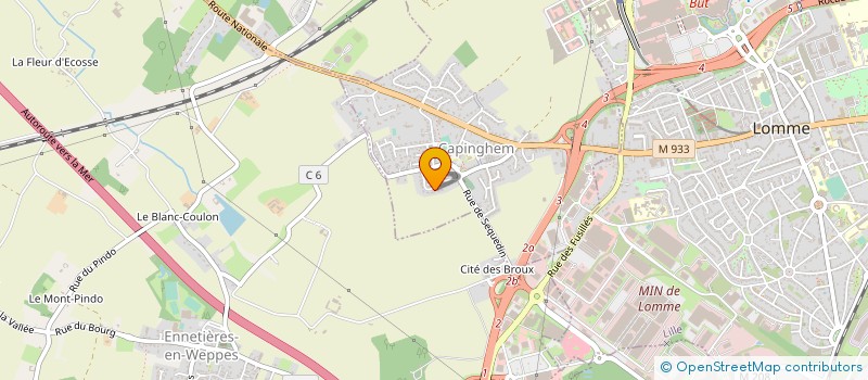 localisation de l'entreprise SOC ADEZIF à LILLE