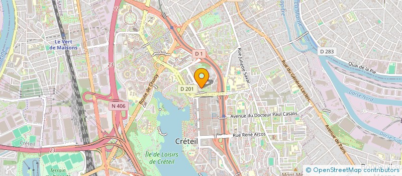 localisation de l'entreprise SOC ADMIN JUD PEROUZEL VOGEL ET ASSOCIES à CRETEIL