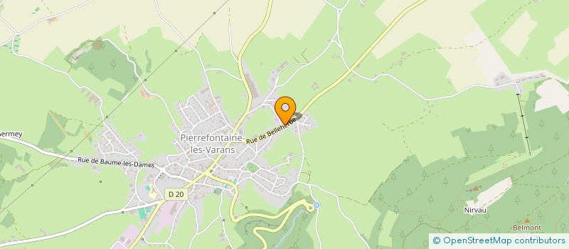 localisation de l'entreprise SOC AFFINAGE JOLY à PIERREFONTAINE-LES-VARANS