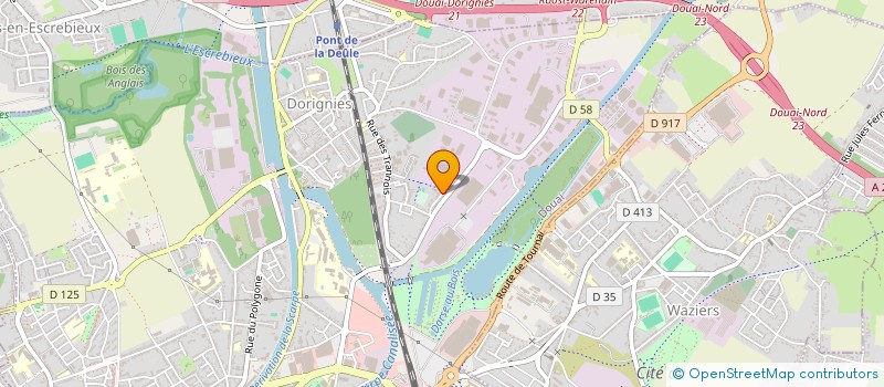 localisation de l'entreprise SOC AFFUTAGE ENTRETIEN DE MATERIEL à DOUAI