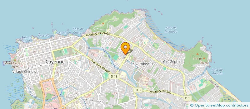 localisation de l'entreprise SOC AFRICAINE ET CARAIBEENNE D'ART à CAYENNE