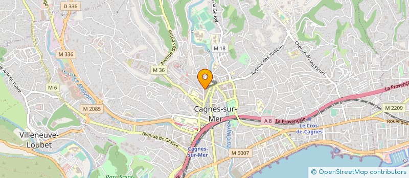 localisation de l'entreprise SOC AGENCE FONCIERE à CAGNES-SUR-MER