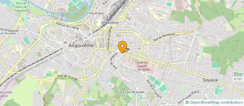 localisation de l'entreprise SOC AGENCE IMMOBILIERE FOURGEAUD à ANGOULEME