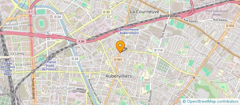 localisation de l'entreprise SOC AGENCEMENT RENOVAT GENERAL à AUBERVILLIERS