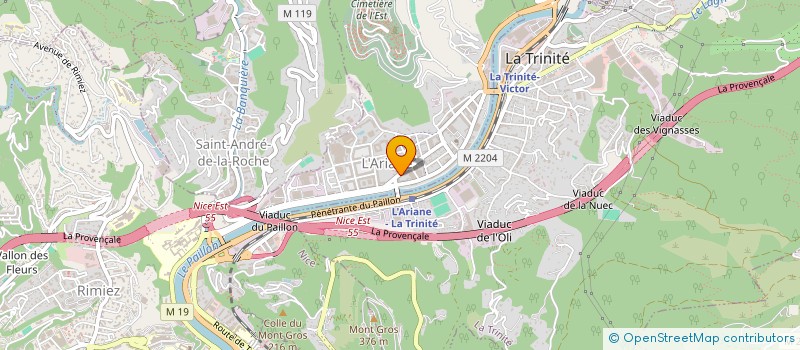 localisation de l'entreprise SOC AGENT DE MAINTENANCE ET TELESUR à NICE
