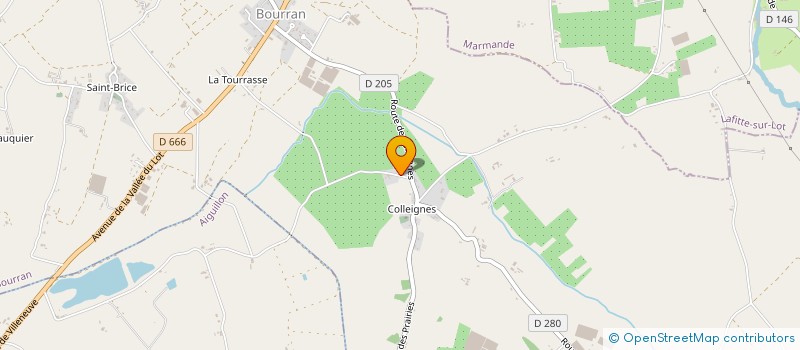 localisation de l'entreprise SOC AGRICOLE DE LAFON  BOURRAN