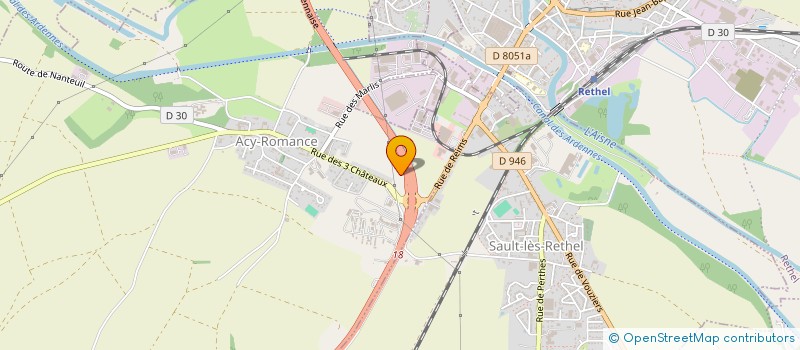 localisation de l'entreprise SOC AGRICOLE DE SAULT LES RETHEL  SAULT-LES-RETHEL