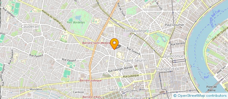 localisation de l'entreprise SOC AGRICOLE FORESTIERE D'ONESSE LAHARIE à BORDEAUX