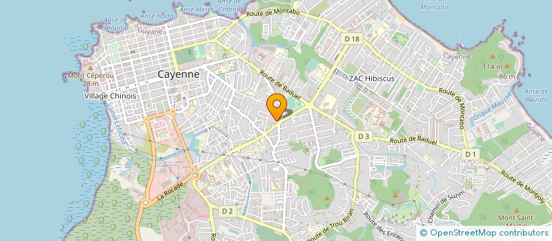 localisation de l'entreprise SOC AGRICOLE GOUAIT ET FILS  CAYENNE