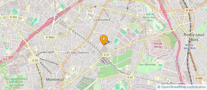 localisation de l'entreprise SOC AGRO ALIMENTAIRE DE DISTRIBUTION à MONTREUIL