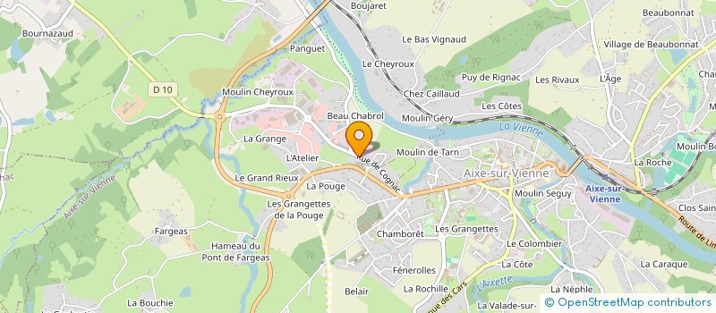 localisation de l'entreprise SOC AIXOISE DE FINANCEMENT à AIXE-SUR-VIENNE