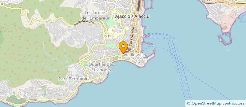 localisation de l'entreprise SOC AJACCIENNE DISTRIBUTION ALIMENTAIRE à AJACCIO