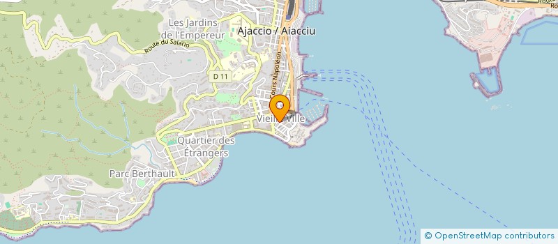 localisation de l'entreprise SOC AJACIENNE DE DISTRIBUTION ET SERVICE à AJACCIO
