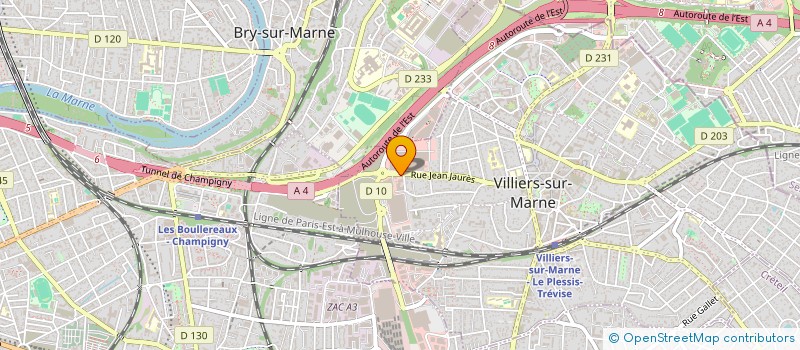 localisation de l'entreprise SOC ALARME VIDEO INCENDIE PROTECTION  VILLIERS-SUR-MARNE