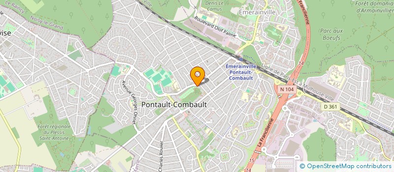 localisation de l'entreprise SOC ALIMENTAT PANIFICAT PRES ST MARTIN à PONTAULT-COMBAULT