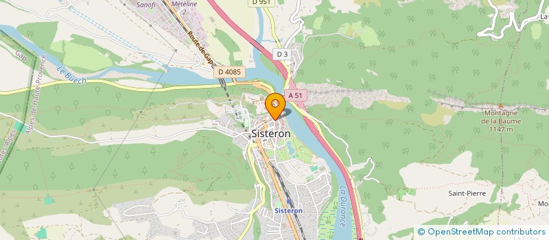 localisation de l'entreprise SOC. ALPINE D'EXPLOITATION FORESTIERE à SISTERON