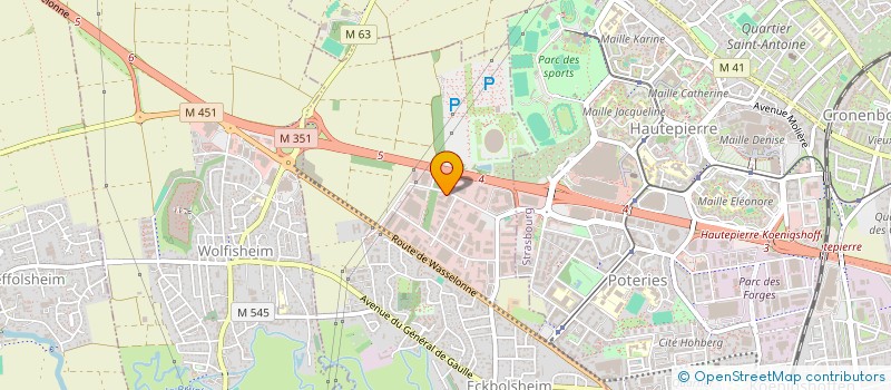 localisation de l'entreprise SOC ALS PROTECTION TELESURVEILLANCE  ECKBOLSHEIM