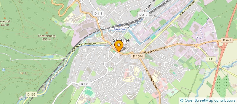 localisation de l'entreprise SOC ALSAC LORRAINE AMIS ROSES  SAVERNE