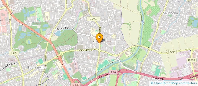 localisation de l'entreprise SOC ALSAC REPARTITION TOUR DE L'EUROPE  ILLZACH