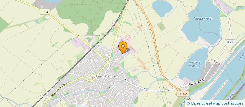 localisation de l'entreprise SOC ALSACIENNE DE SERVICES INDUSTRIELS  GAMBSHEIM