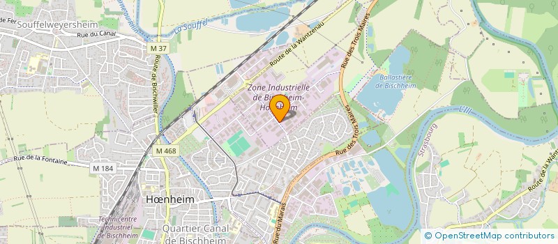 localisation de l'entreprise SOC ALSACIENNE FOURNITURES INFORMATIQUE  BISCHHEIM