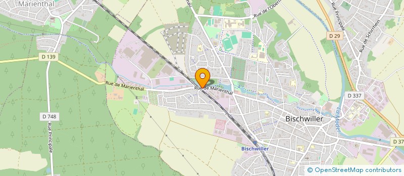 localisation de l'entreprise SOC ALSACIENNE POUR L INDUSTRIE TEXTILE  BISCHWILLER