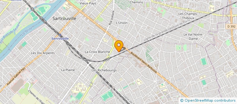 localisation de l'entreprise SOC ALUFORT  SARTROUVILLE