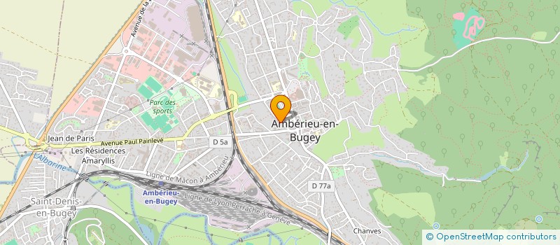 localisation de l'entreprise SOC AMBARROISE DE PUBLICITE PEINTE à AMBERIEU-EN-BUGEY