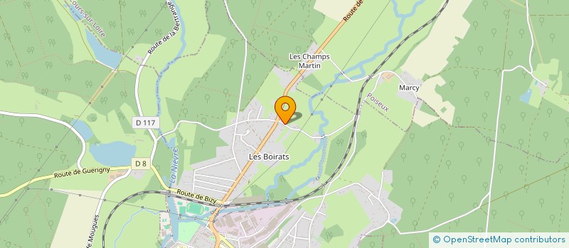 localisation de l'entreprise SOC AMBULANCE NIVERNAISE AGREEE à GUERIGNY