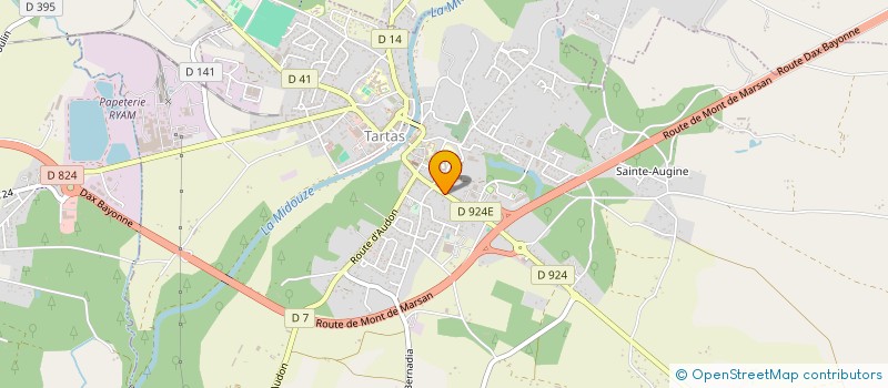 localisation de l'entreprise SOC AMBULANCES DES LANDES  TARTAS