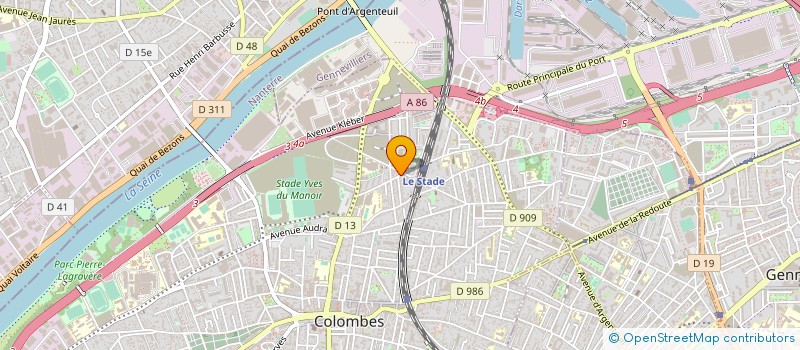 localisation de l'entreprise SOC AMBULANCES PRIV INTERV MEDIC PARAMED à COLOMBES