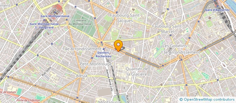 localisation de l'entreprise SOC AMBULANCES SAINT JACQUES à PARIS