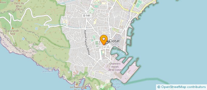 localisation de l'entreprise SOC AMBULANCIERE TRANSPORTS INDIVIDUELS à LA CIOTAT