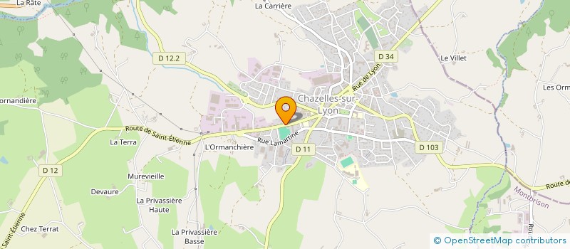localisation de l'entreprise SOC AMEUBLEMENT MECANIQUE OUTILLAGE à CHAZELLES-SUR-LYON