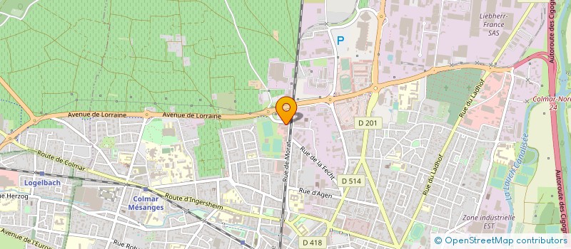 localisation de l'entreprise SOC AMIS DE LA BIBLIOTHEQUE à COLMAR