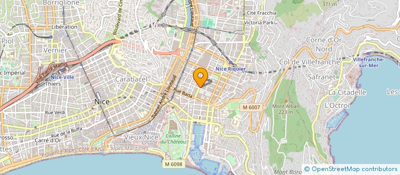 localisation de l'entreprise SOC AMORUSO RICCI à NICE