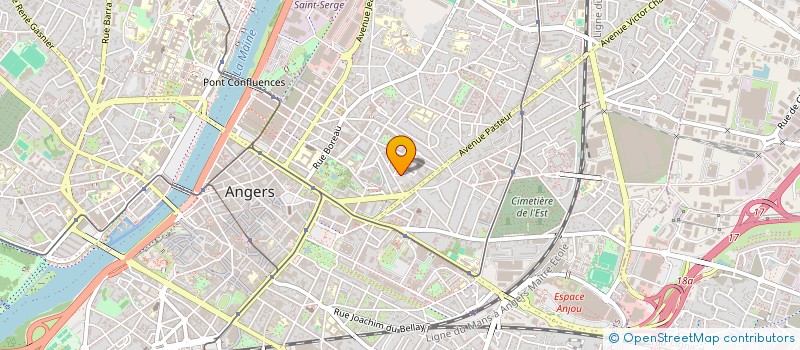 localisation de l'entreprise SOC ANGEVINE DE BALNEOTHERAPIE à ANGERS