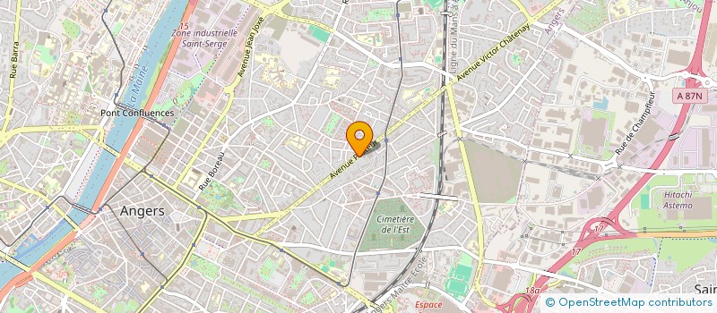 localisation de l'entreprise SOC ANGEVINE MAISON INDIVIDUELLE à ANGERS