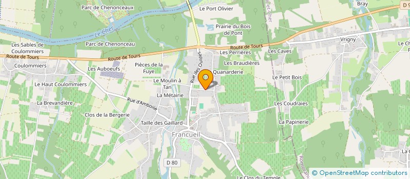localisation de l'entreprise SOC ANGLO FRANC EXPERT SCIENTIF TOXICOLO à FRANCUEIL