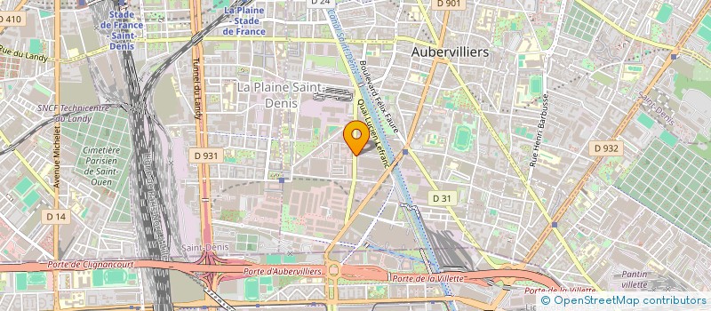 localisation de l'entreprise SOC ANGLO SAXONNE DE DISTRIBUTION  AUBERVILLIERS